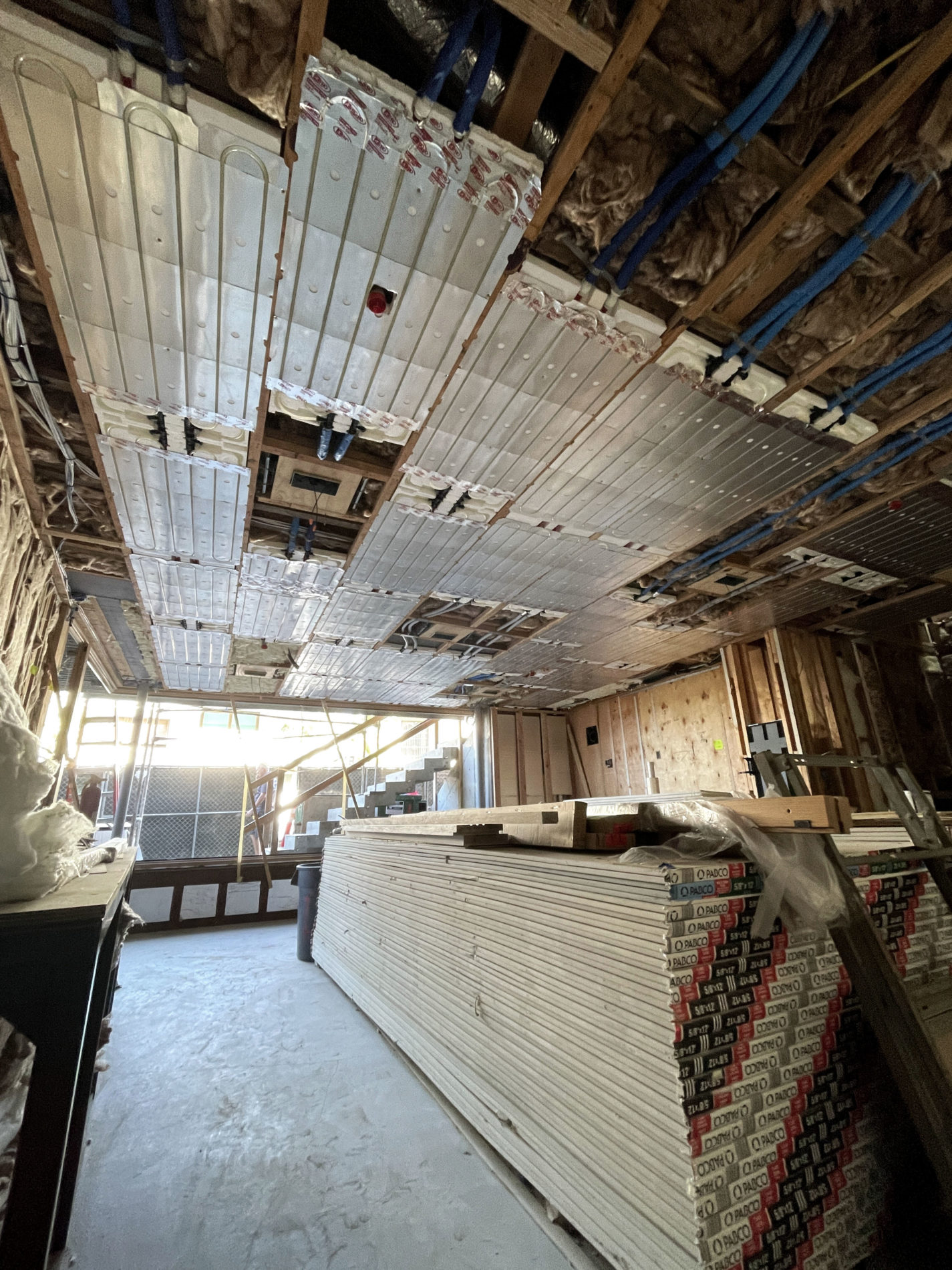 Radiant Ceiling Install By Mayo Mechanical