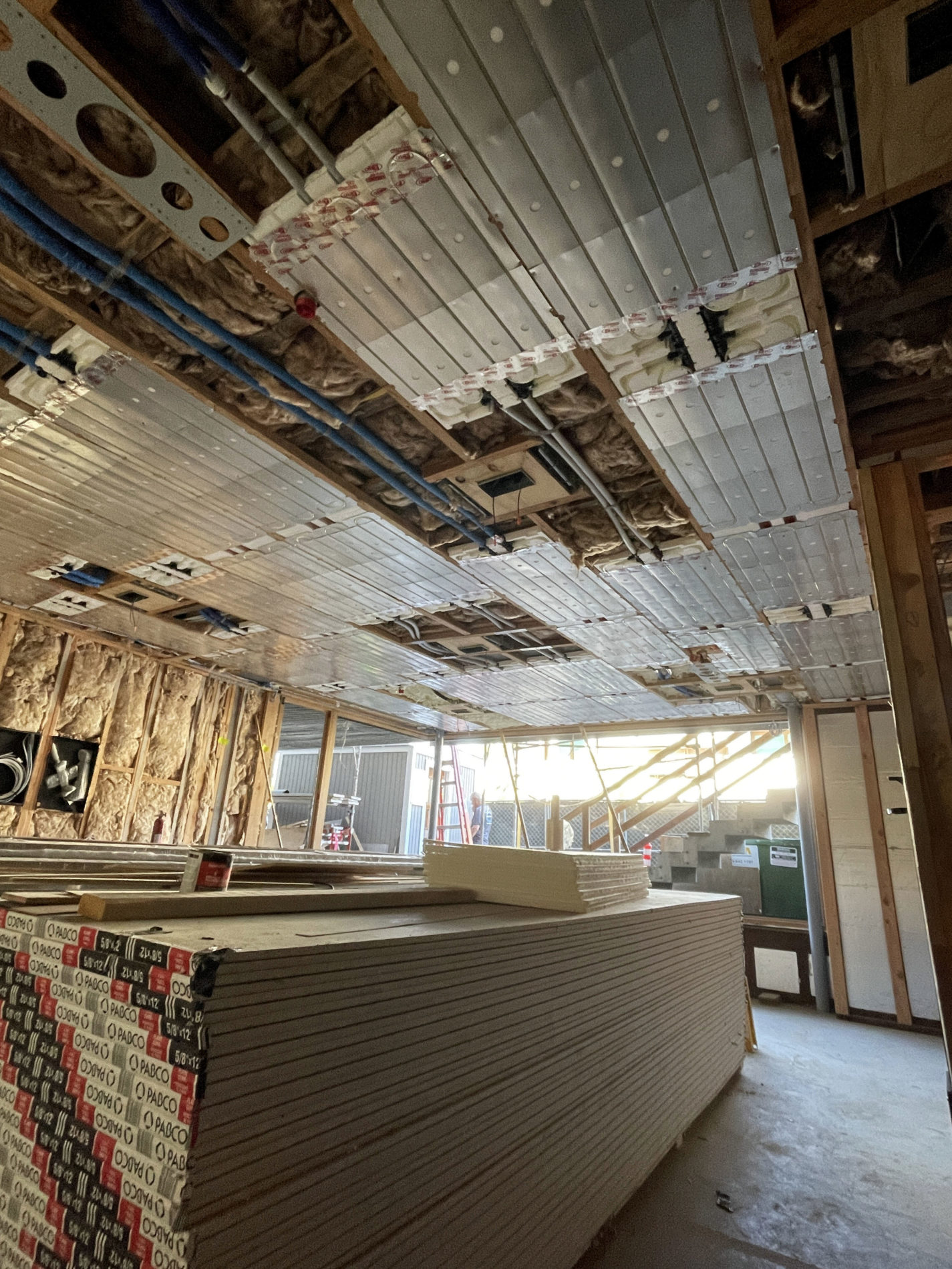 Radiant Ceiling Install By Mayo Mechanical