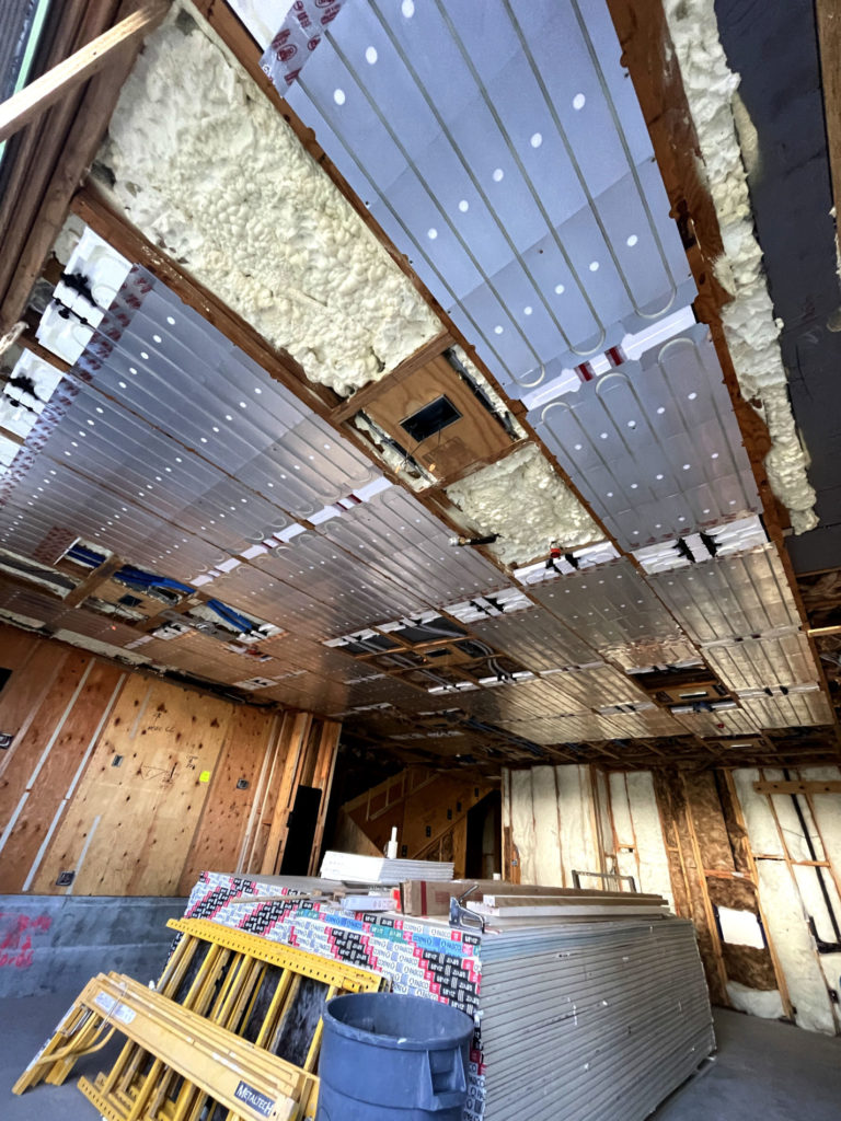 Radiant Ceiling Install By Mayo Mechanical