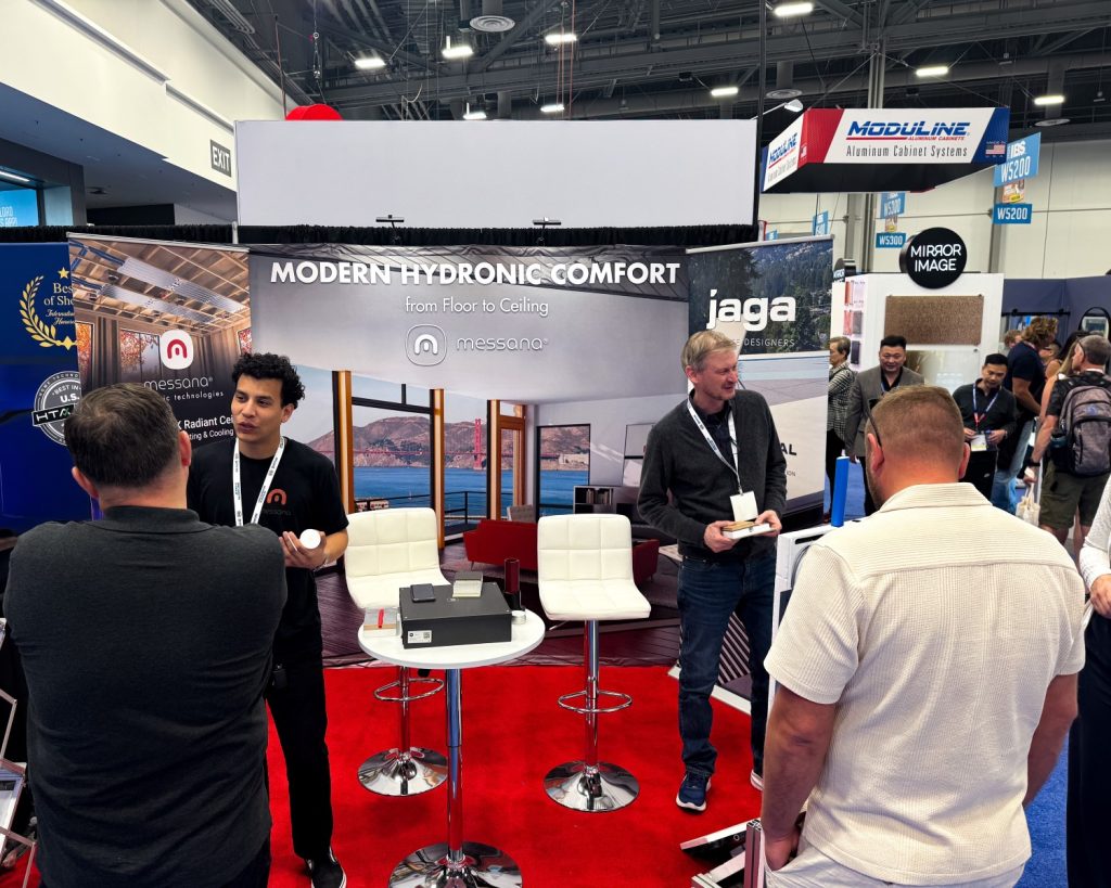 Saul and Francesco in the Messana Booth at the International Builders Show.