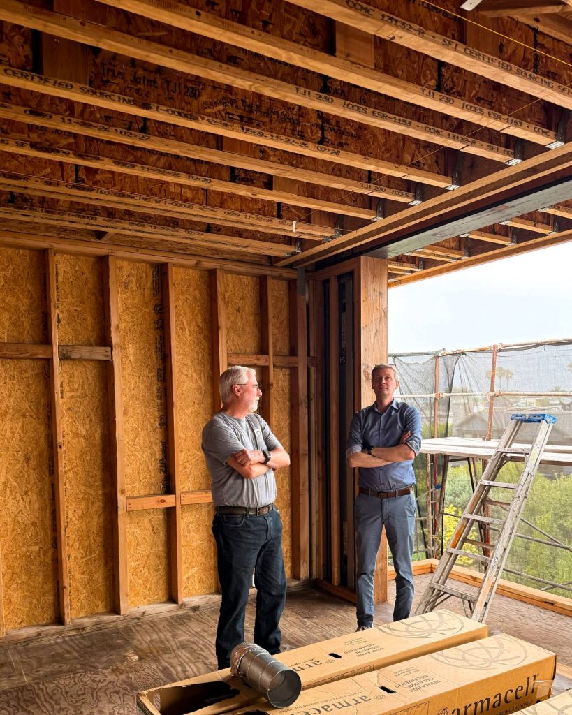 Kline's Kustom Heating & Air project being inspected for a hydronic radiant ceiling system installation.