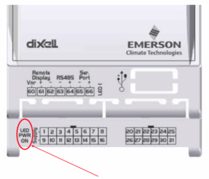 Dixell LED indicator for Messana Controls.
