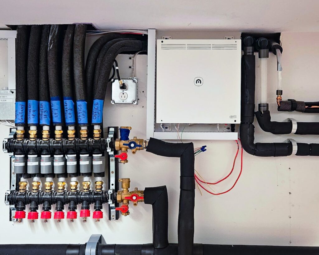 mZone module managing hydronic zone valves.