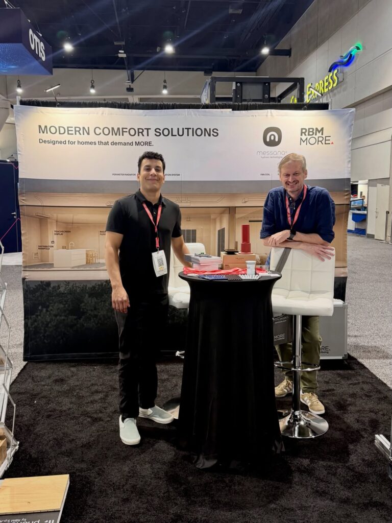 Messana co-founder, Francesco, and Saul at AIA26